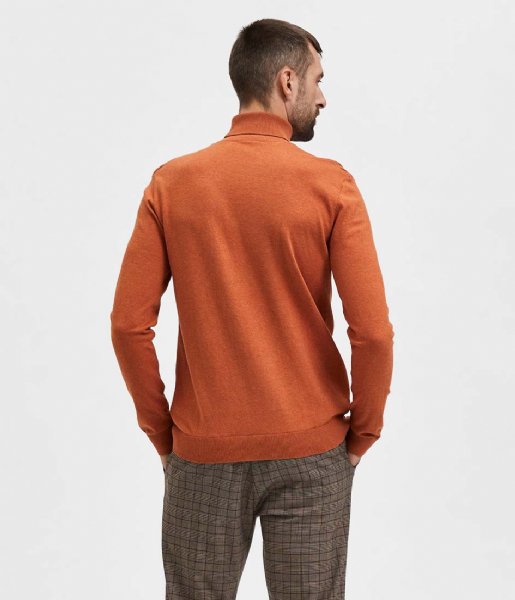 Selected Homme  Berg Roll Neck B Bombay Brown